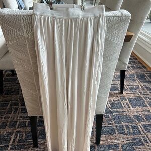 Weworewhat WIDE LEG JERSEY PANT size xs Ivory